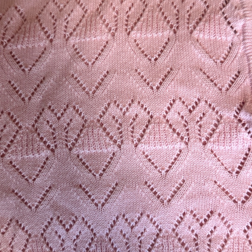 Pink Cardigan Women's Sweater - Picture 2 of 6